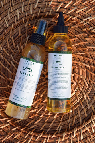 Hot Oil Treatment w/ Herbal Gold Hair Oil
